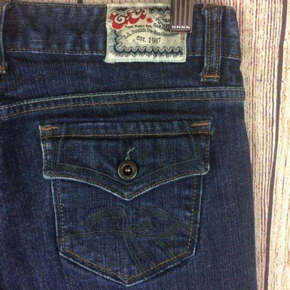 Chip & Pepper C7P Junior's Size 3 Blue Laguna Beach Flare Stretch Denim Jeans - Picture 3 of 8